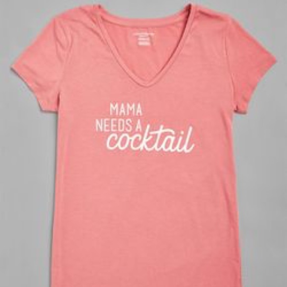 Mama Needs A Cocktail Maternity Tee Size S